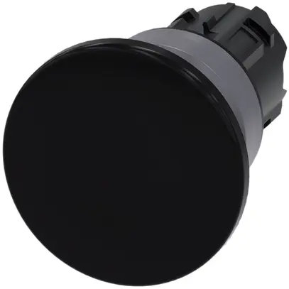 Pulsante Siemens SIRIUS ACT Ø40mm nero anello frontale met. 