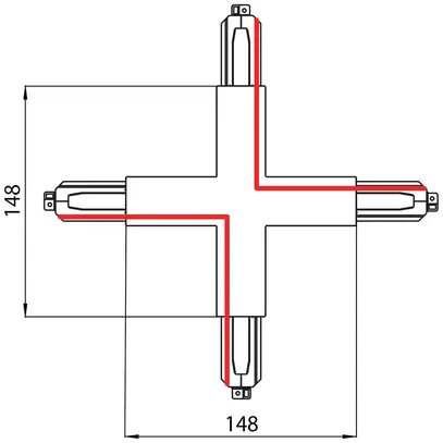 Alimentation en X Sylvania OneTrack 3 phases DALI blanc 