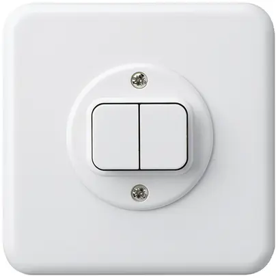 UP-Druckschalter basico 1/1L weiss 