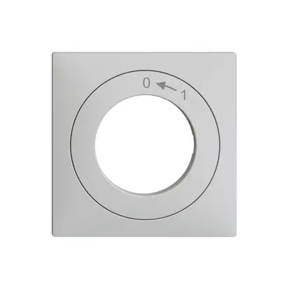 Kit frontal EDIZIOdue 0<-1 60×60mm gris clair, pour interr.rot 