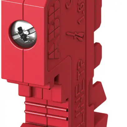 Klemme ABB SMISSLINE TP für Zusatzsockel 10mm², rot 