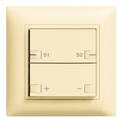Poussoir ENC ZEP variateur univ.-scène1c/2t EDIZIOdue vanille 