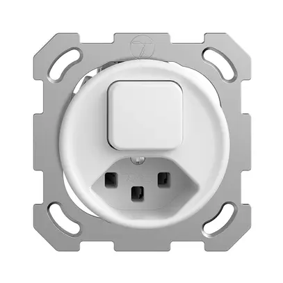 Combinazione INC A-R/1L+T23 16A STANDARDdue bianco 