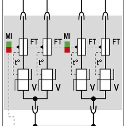 Parasurtension Citel DAC40CS-40-275, type 2, 4 pôles 