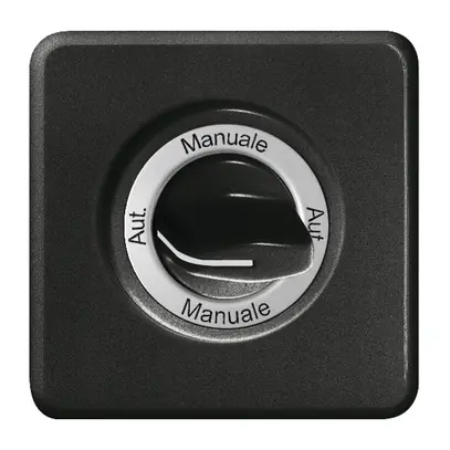 Kit front. Aut.-Manuale-Aut.- Manuale pour interr.rot. noir 