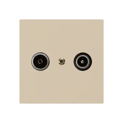 UP-Antennendose kallysto R/TV 14dB Durchgangsdose beige 