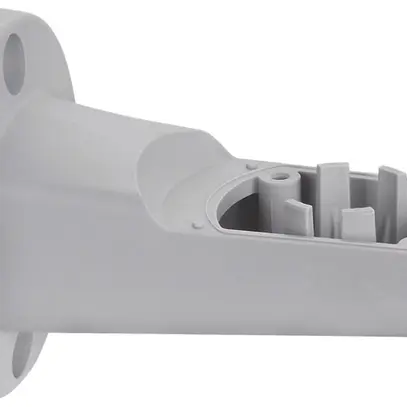 Équerre WERMA, pour colonne de signalisation, pour montage unilatéral, gris 