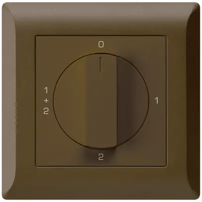 UP-Drehschalter kallysto.line 1/1L braun mit Drehgriff 