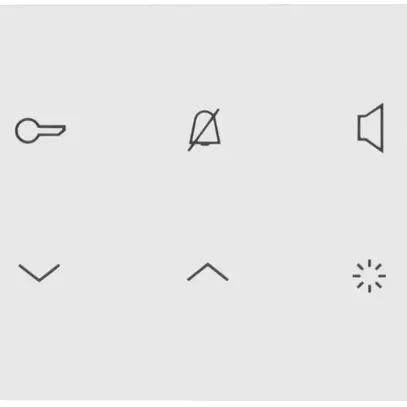 Postazione audio interna AP Hager elcom.touch 2-fili, bianco 