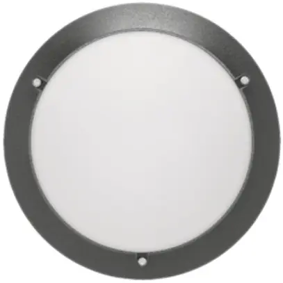 Plafonnier/applique LED INFINI 1000lm 15W HF étendu Ø322mm antivand.anthr.5 pcs. 