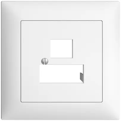 Kit frontale INC EDIZIOdue bianco 88×88mm 3×RJ45 