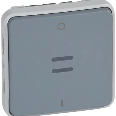 Interruttore a bilico lum. PLEXO 0/2L C grigio 