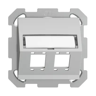 Kit montaggio INC EDIZIOdue FM uscita obliqua 2×R&M cat.5e/6/LC speciale, grc 