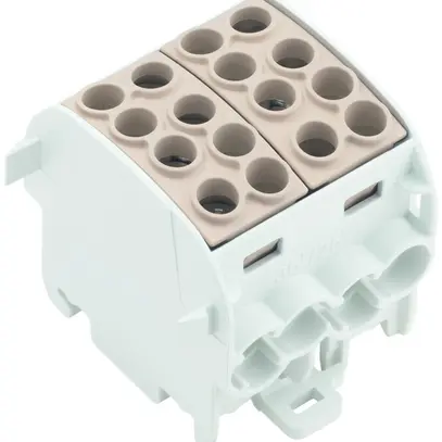 Bloc répartiteur Weidmüller WPD 202 4×35/4×25 2L connexion à vis TS35 brun 
