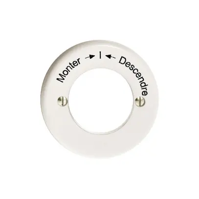 Kit front. Monter-I-Descendre per cont.rot.imp.a chiave bianco 