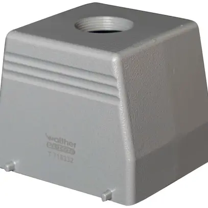 Boîtier de fiche Walther PROCON T708332, filetage 1×M32, H=76mm, Al 