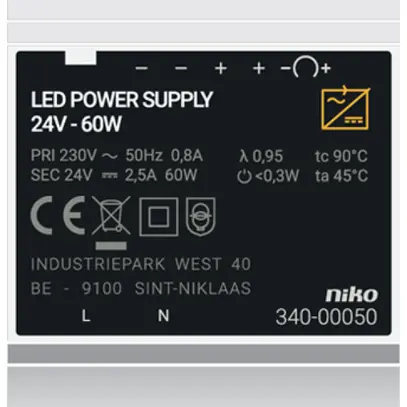 Bloc d'alimentation AMD Niko NHC 24V 2.5A 60W 