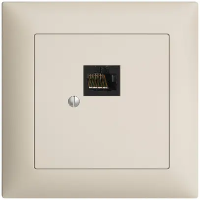 Boîte ENC 1×RJ45/u 8P EDIZIOdue crema, R&M swissline 