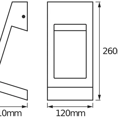 Applique LED LDV ENDURA STYLE EDGE WALLUPDOWN 7W 360lm 3000K acciaio inox 
