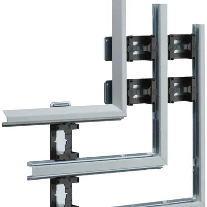 Angle plat Hager multiple pour BKIS 12.5mm zing. 