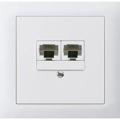 Scatola INS kallysto 2×RJ45u separato bianco 