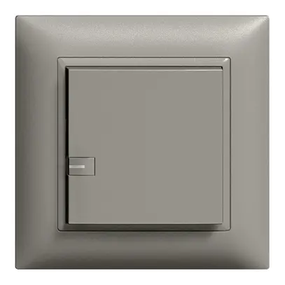 Tasto INC ZEP ON 1c/1t staz. centrale con LED EDIZIOdue grigio scuro 