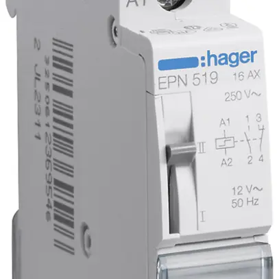 Teleruttore Hager 1UM 12VAC 1 apertura 1 chiusura 0 invertitore 