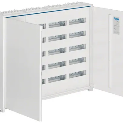 AP-Feldverteiler Hager univers 5-reihig 240TE Tür IP44 1050×800×160mm 
