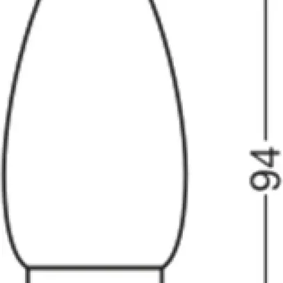 Lampada LED LEDVANCE CLASSIC B B22d 3.4W 470lm 827 REG B10.5 opaco Ø35×94mm 
