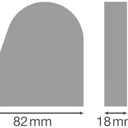 Cappa terminale LEDVANCE LINEAR MR materiale sintetico 82×80×18mm cromo 2 pz 
