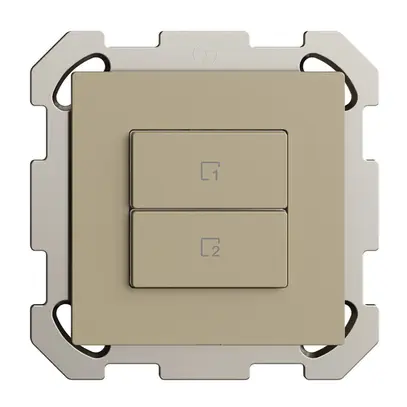 UP-Szenentaster 2 Szenen vertikal/2T WLAN Edue Wiser sand 