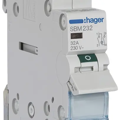 REG-Ausschalter Hager SBM 32A 230V 2 Schliesser 0 Öffner 1 Wechsler 