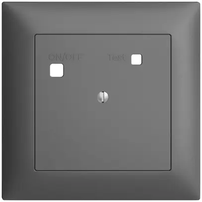 Kit frontal EDIZIOdue pour prise FI FMI, plein, gris foncé 
