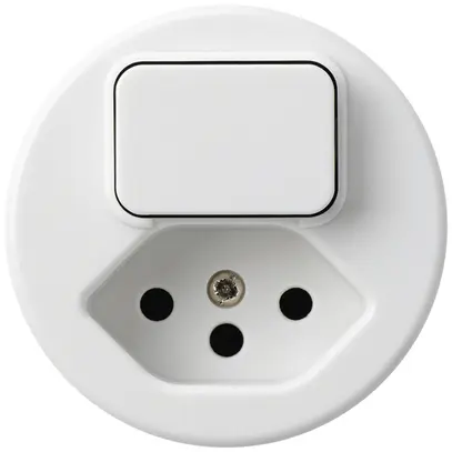Einsatz zu UP-Kombination I basico 6+Typ 13 weiss 