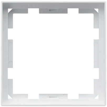 Cadre frontal KNX Hager kallysto pour thermostat blanc 