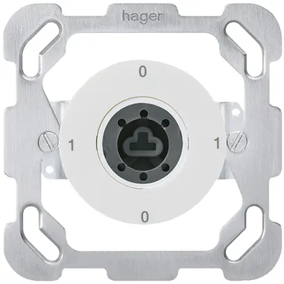 Insert pour interrupteur à clé ENC 0/1L basico blanc sans cylindre 