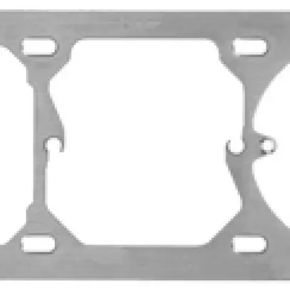 Placca di fiss.I-I-I Hager orizz. per FA6/M3/XLR+3×T13 77×197mm 