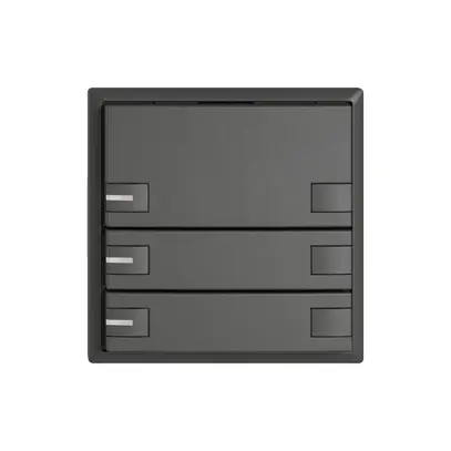 Pulsante universale EDIZIO.liv UNI SNAPFIX® c.LED RGB 6× com.1T grs 