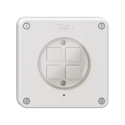 Poussoir KNX 4× NEVO N.CO RGB avec sonde de température blanc 