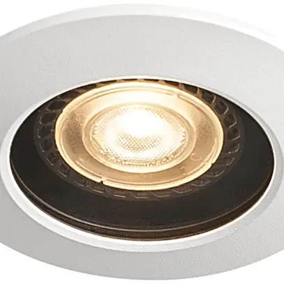Plafonnier INC SLV VARU QPAR51 DL GU10 5W IP20/65 75mmØINC blanc/noir 