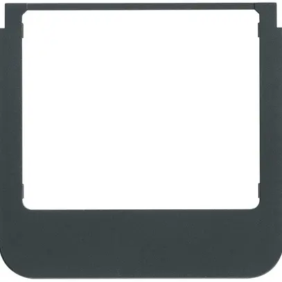 Cadre design audio Hager elcom.touch/elcom.fon rond noir 