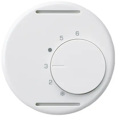 Insert pour thermostat d'ambiance ENC basico blanc sans interrupteur 