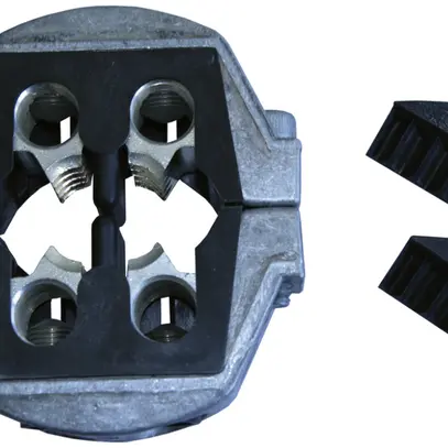 Morsetto derivazione c.vite compatte 4×150se/50mm², alluminio pulito 