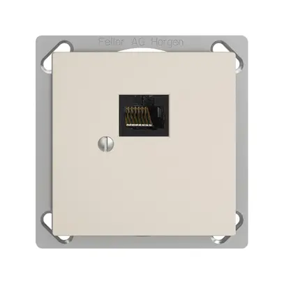 Boîte INC 1×RJ45/u 8P EDIZIOdue crema, R&M swissline 