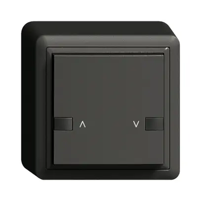 Poussoir AP ZEP 1c/1t moteur station princ. EDIZIOdue noir 