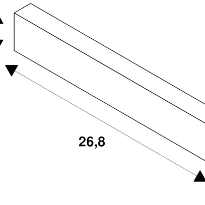 LED-Betriebsgerät SLV Intrack Stromschiene 272W 48V DALI 268mm schwarz 