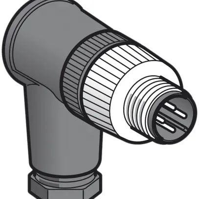 Fiche Schneider Electric M12 coudé 4p Pg7 métal 
