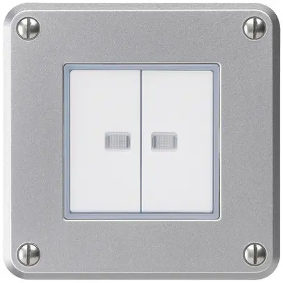 Interrupteur ENC robusto IP55 schema 3/contact à poussoir 2×lumineux al combi 