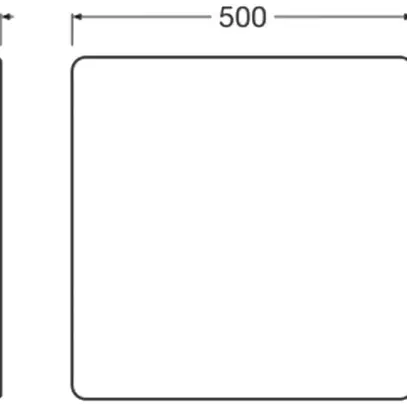Plafoniera LED LEDVANCE SURFACE FLAT SQ SEN 27W 3780lm 830/840 IP54 bianco 