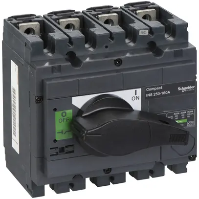 Interuttore di carico Schneider Electric INS 4L 160A con maniglia rotativa nero 